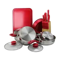 MegaChef 22-Pc Aluminum Cookware Set