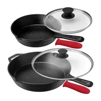 MegaChef 6-pc. Cast Iron Non-Stick Cookware Set