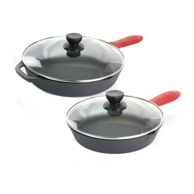 Cooks 3-pc. Cast Iron Fry Pan Set, Color: Black - JCPenney