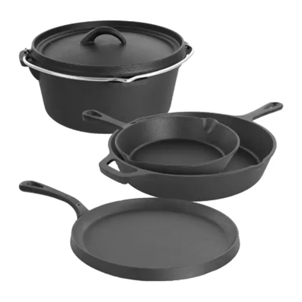 MegaChef 5-pc. Cast Iron Cookware Set