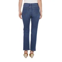 Liz Claiborne Tall Womens Mid Rise Girlfriend Straight Leg Jean