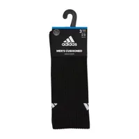 adidas Cushioned 3 Pair Crew Socks Mens