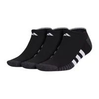 adidas Cushioned 3 Pair No Show Socks Mens