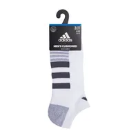 adidas Cushioned 3 Pair No Show Socks Mens