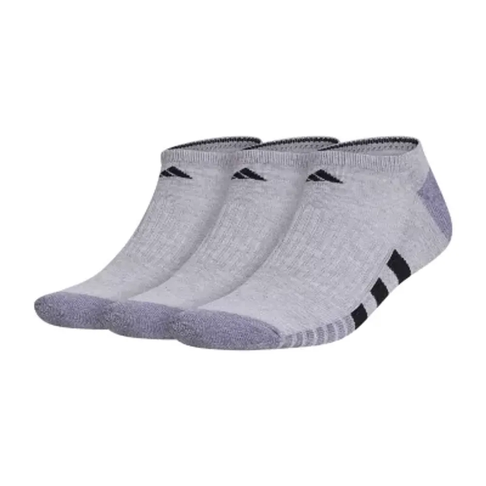 adidas Cushioned 3 Pair No Show Socks Mens