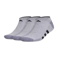 adidas Cushioned 3 Pair No Show Socks Mens