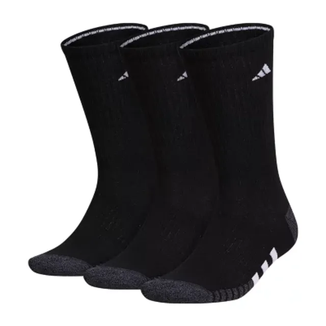 Adidas Cushioned 3 Pair Big and Tall Crew Socks Mens