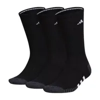 adidas Cushioned 3 Pair Big and Tall Crew Socks Mens