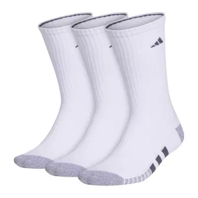 adidas Cushioned 3 Pair Big and Tall Crew Socks Mens