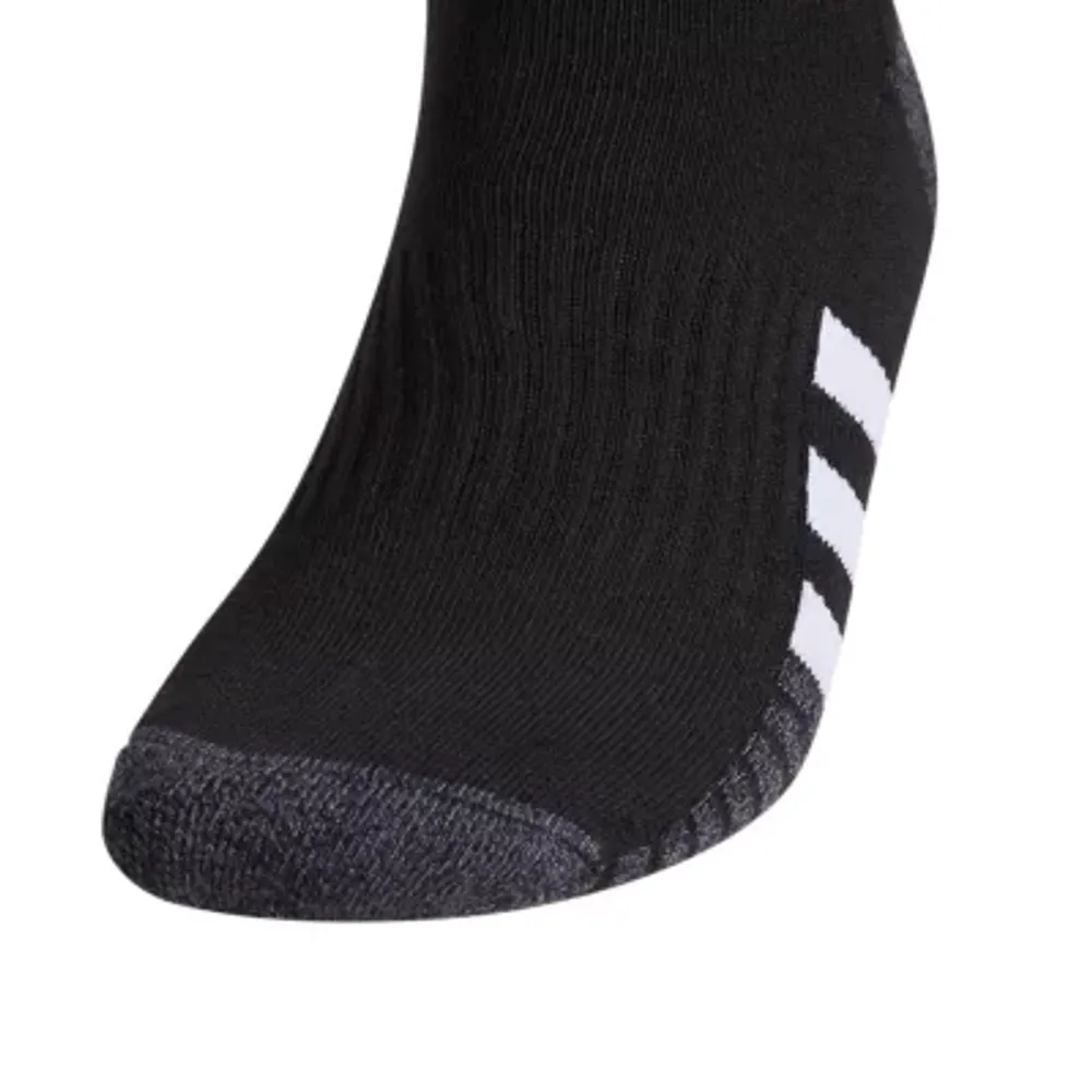 adidas Cushioned 3 Pair Big and Tall Low Cut Socks Mens