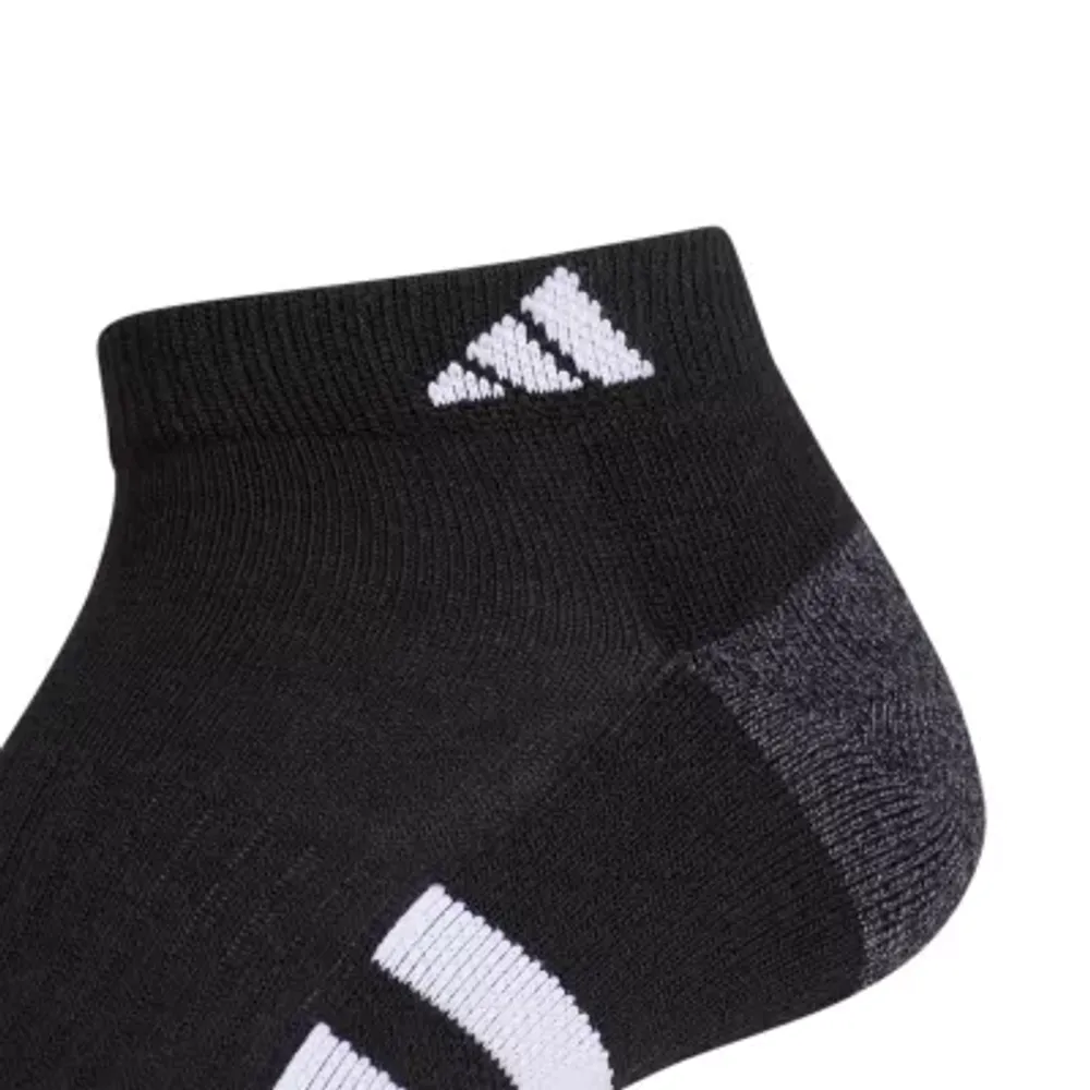 adidas Cushioned 3 Pair Big and Tall Low Cut Socks Mens