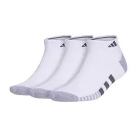 adidas Cushioned 3 Pair Big and Tall Low Cut Socks Mens