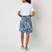 Perceptions Womens Floral Jacket Dress