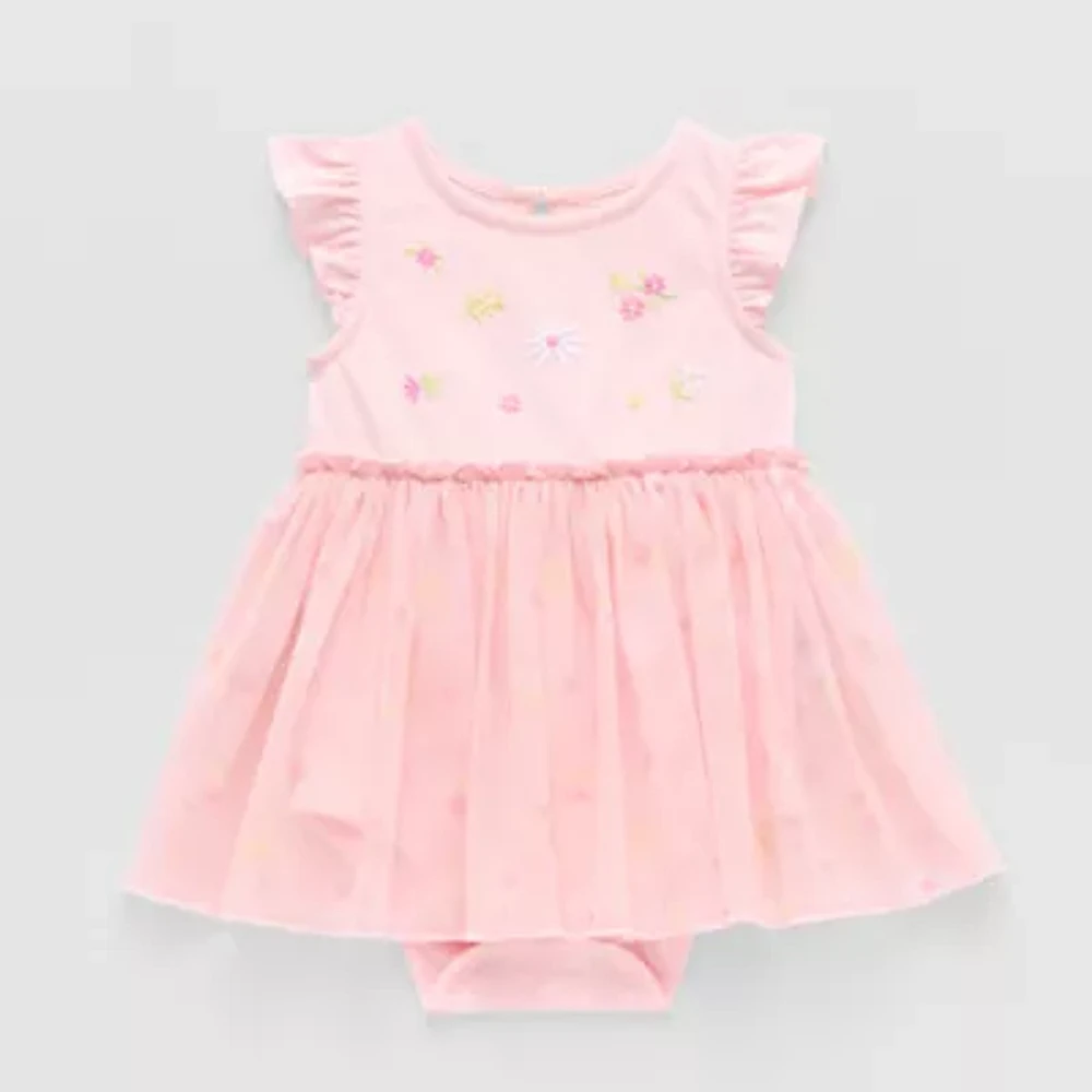 Okie Dokie Baby Girls Short Sleeve A-Line Dress