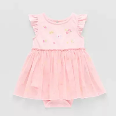 Okie Dokie Baby Girls Short Sleeve A-Line Dress