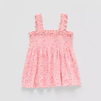 Okie Dokie Baby Girls Square Neck Tank Top