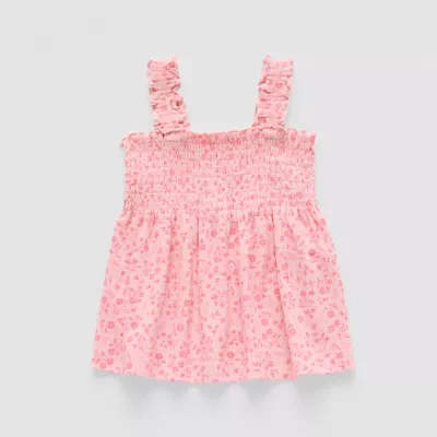 Okie Dokie Baby Girls Square Neck Tank Top