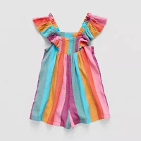 Okie Dokie Toddler & Little Girls Sleeveless Romper