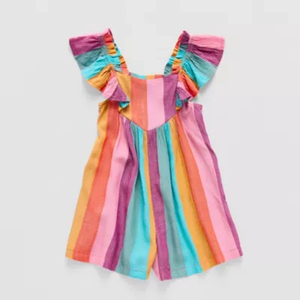 Okie Dokie Toddler & Little Girls Sleeveless Romper