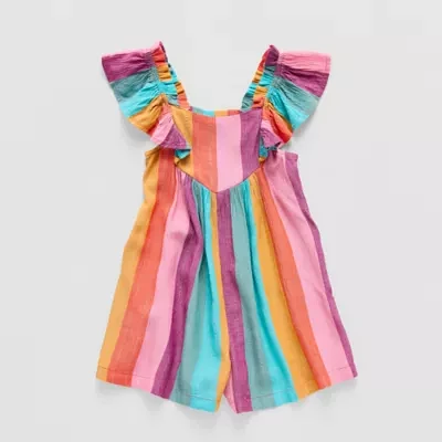 Okie Dokie Toddler & Little Girls Sleeveless Romper