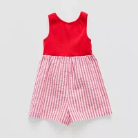 Okie Dokie Toddler & Little Girls Sleeveless Romper