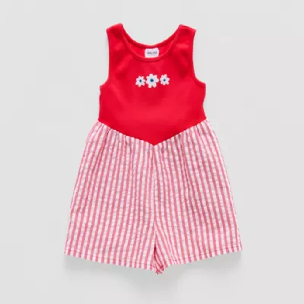 Okie Dokie Toddler & Little Girls Sleeveless Romper