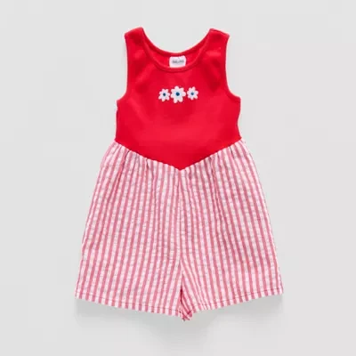 Okie Dokie Toddler & Little Girls Sleeveless Romper