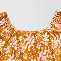 Thereabouts Little & Big Girls Short Sleeve Romper