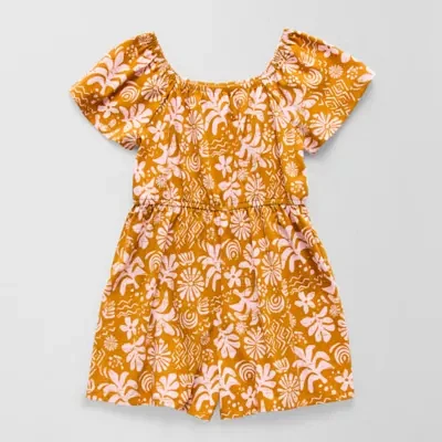 Thereabouts Little & Big Girls Short Sleeve Romper