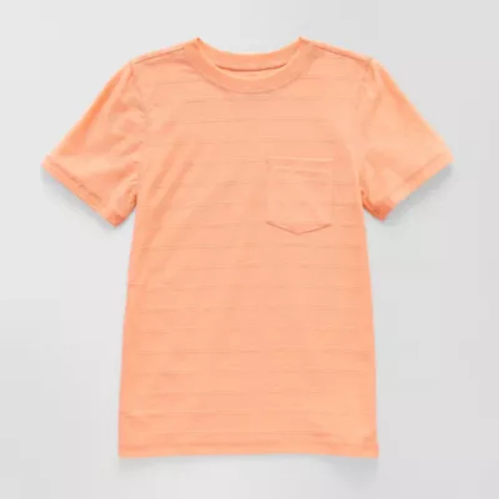 Thereabouts Little & Big Boys Adaptive Crew Neck Short Sleeve T-Shirt