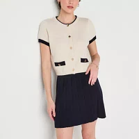 Freshman Womens Short Sleeve Dress Set Juniors