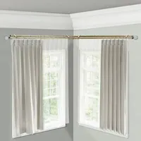 Rod Desyne Faceted Corner Double Curtain