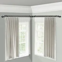 Rod Desyne Garnet Corner Window Double Curtain