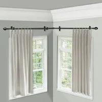 Rod Desyne Garnet Corner Window 3/4 Adjustable Curtain