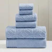 Pacific Coast Textiles Diamond Gate 6-pc. Geometric Bath Towel Set