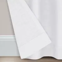 Fieldcrest Arden Solid Cotton Sheer Grommet Top Single Curtain Panel