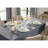 Fieldcrest Luxury Cotton-Linen Herringbone 4-pc. Napkins