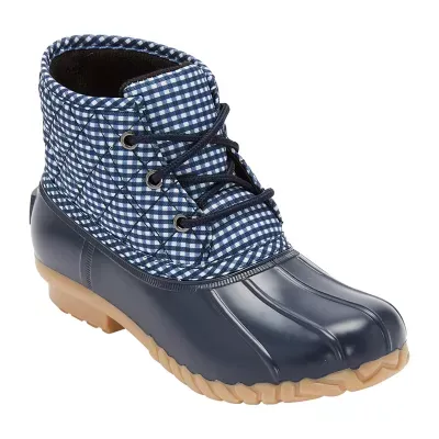 St. John's Bay Womens Denton Block Heel Rain Boots