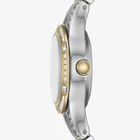 Relic By Fossil Womens Two Tone Bracelet Watch Zr34655