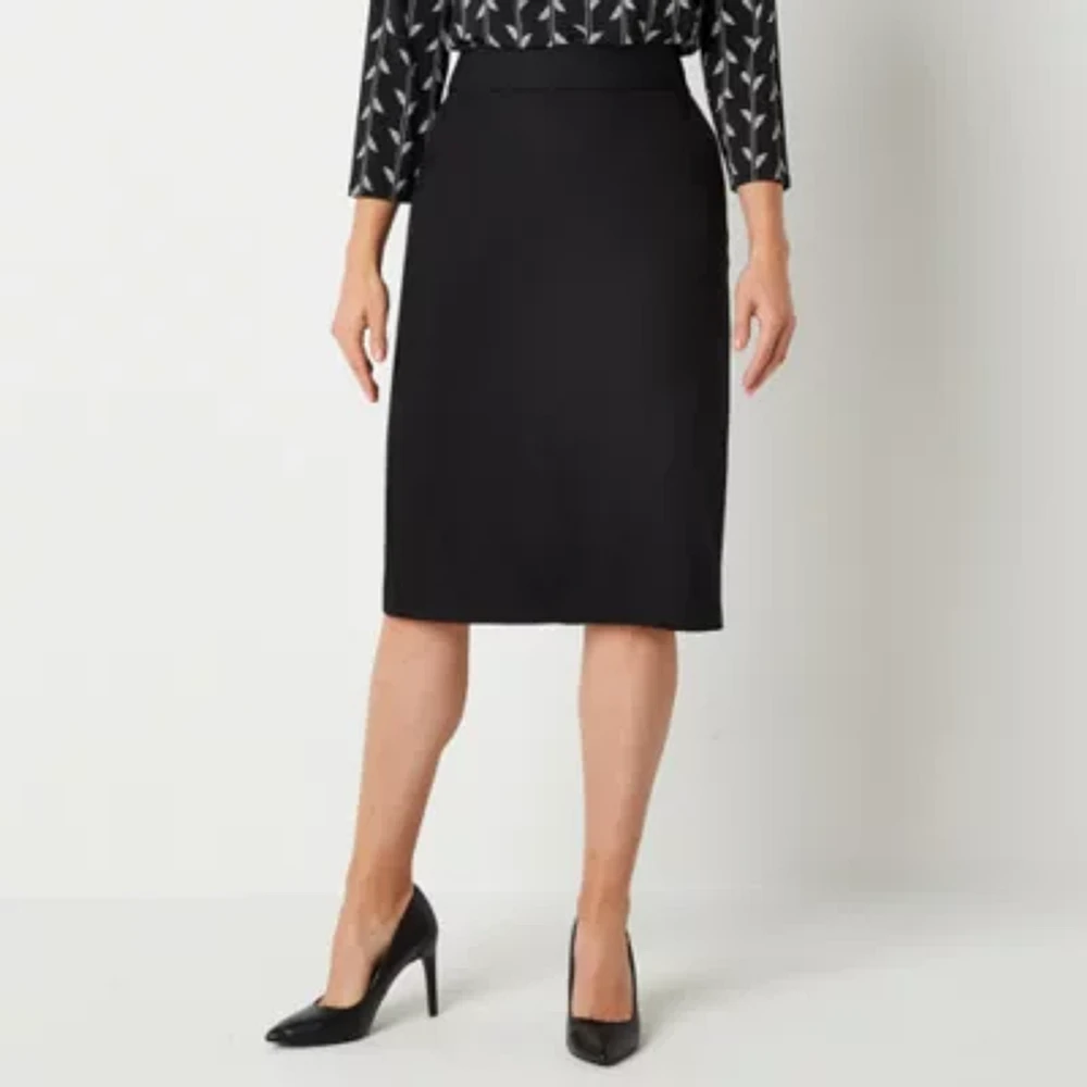 Liz Claiborne Womens Mid Rise Pencil Skirt-Tall