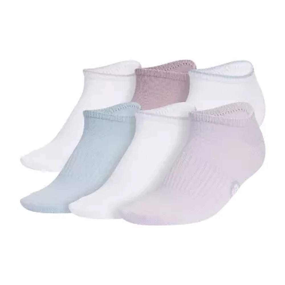 adidas Superlite 6 Pair No Show Socks Womens