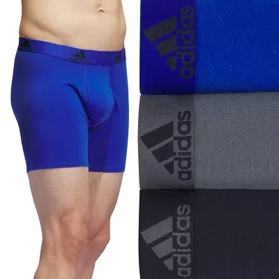 adidas Stretch Cotton Mens 3 Pack Boxer Briefs