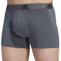 adidas Stretch Cotton Mens 3 Pack Trunks