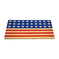 Northlight Stars And Stripes Coir Outdoor Star Indoor Rectangular Doormats