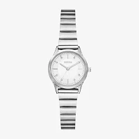 Geneva Womens Crystal Accent Silver Tone Stainless Steel Bracelet Watch Fmdjm302