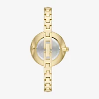 Geneva Womens Crystal Accent Gold Tone Bangle Watch Fmdjm304