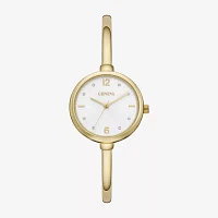Geneva Womens Crystal Accent Gold Tone Bangle Watch Fmdjm304