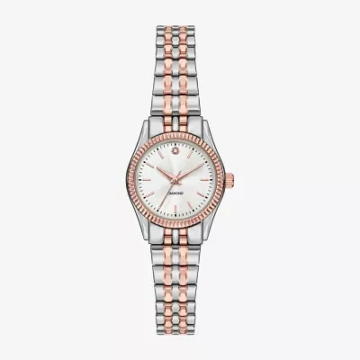 Womens Diamond Accent Silver Tone Stainless Steel Expansion Watch Fmdjo319