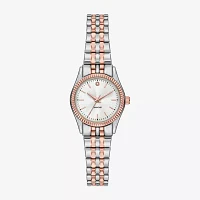 Womens Diamond Accent Silver Tone Stainless Steel Expansion Watch Fmdjo319