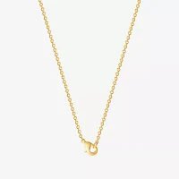 Rainbow Crystal 18K Gold Over Brass 18 Inch Cable Hello Kitty Pendant Necklace